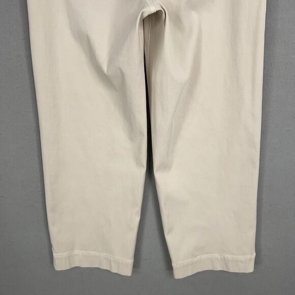 Spanx Pants Womens Small Cream High Rise Perfect Straight Wide Minimal Career - Picture 8 of 16
